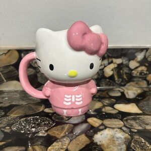 Brand New Pink Hello Kitty Halloween Skeleton Mug